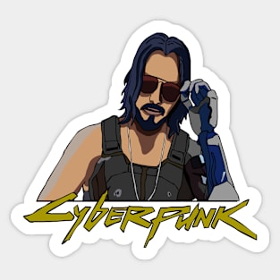 Keanu Reeves. Cyberpunk 2077 Sticker